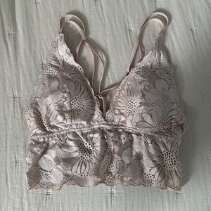 Aerie Long Line Lace Bralette